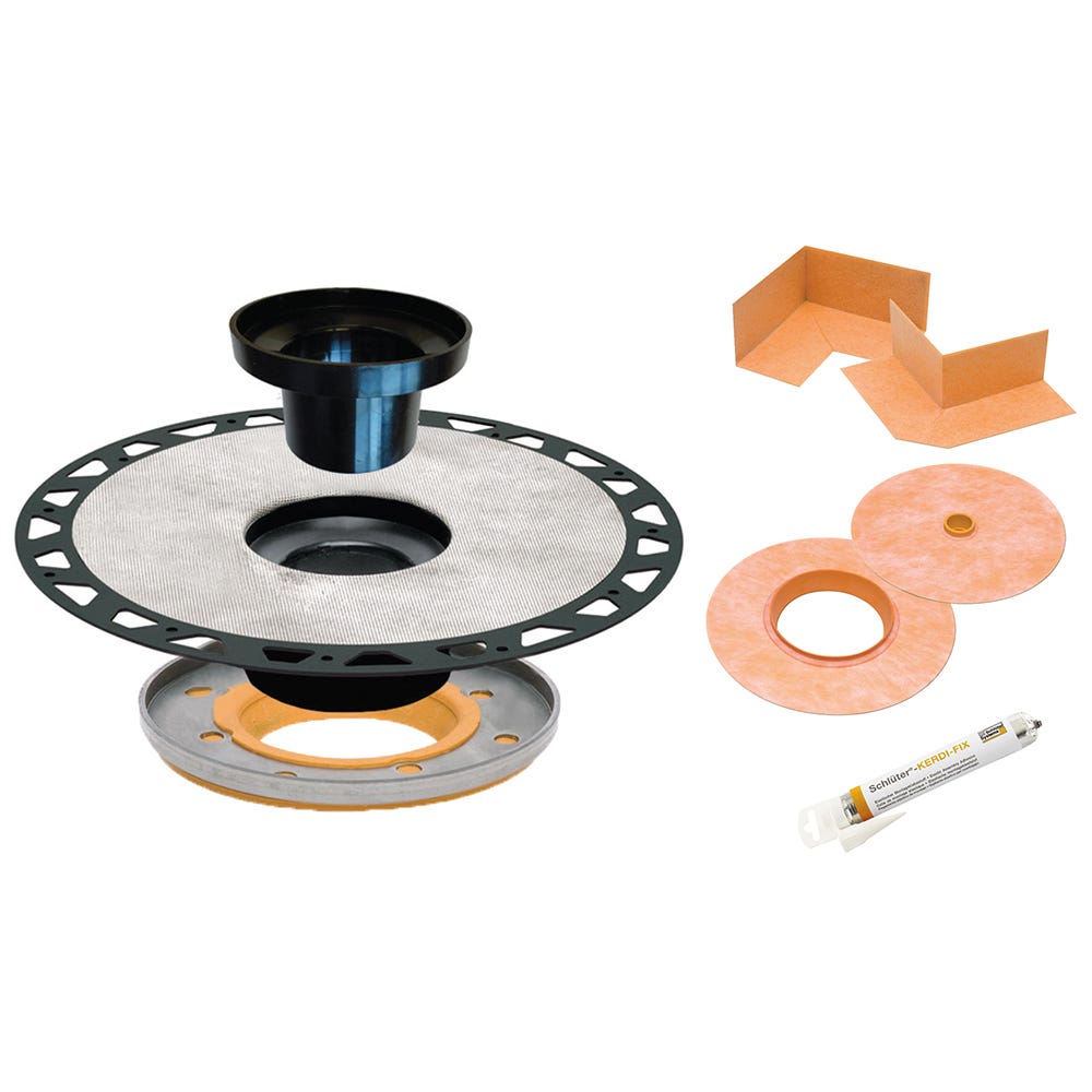 Adaptor Kit, Kerdi-Drain-A, 5 1/4-in., ABS