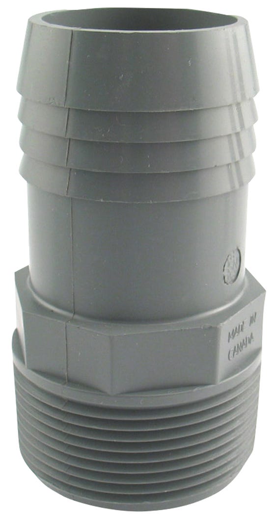 Adaptor Poly, Male, 1 1/2-in. Mpt X 1 1/2-in. INS