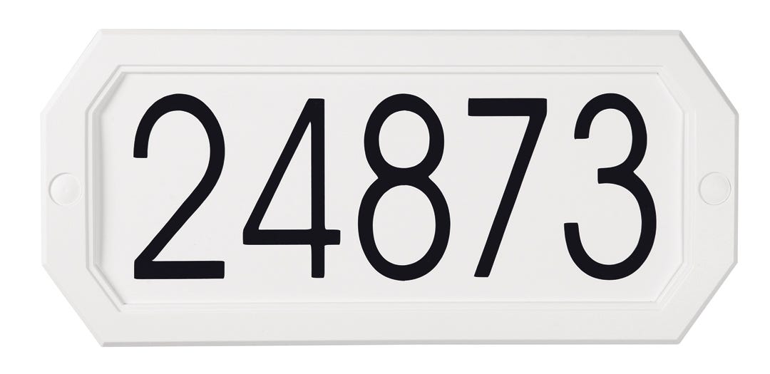 Address plaque economic