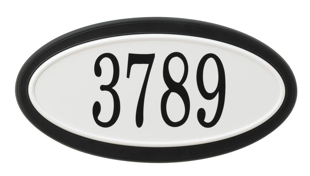 Address Plaque Two Tone, PVC