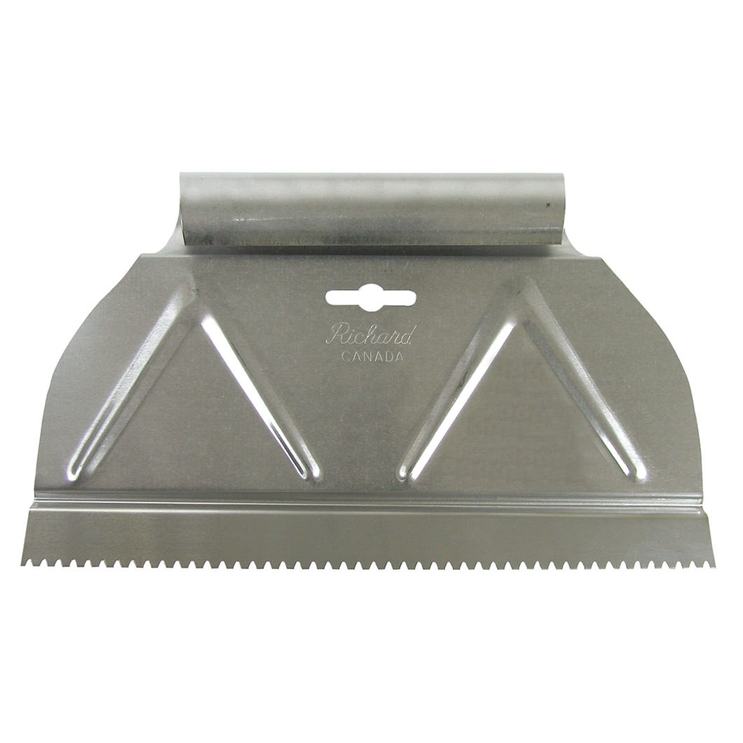 Adhedive spreader V" notch"