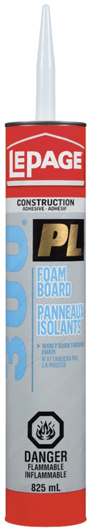 Pl300, Foam Board Construction Adhesive, 825ml
