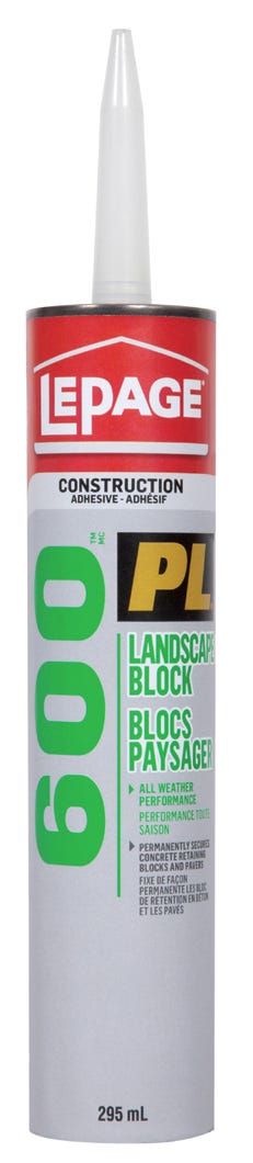 Pl600, Landscape Block Construction Adhesive, 295ml