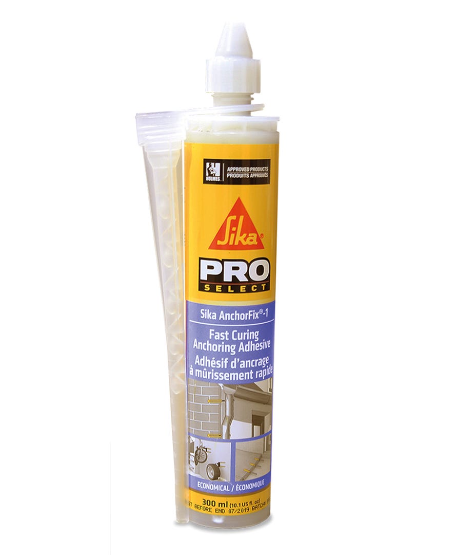 SIKA Anchoring Adhesive for Extra Rapid Concrete Repair, 300 ml, Grey
