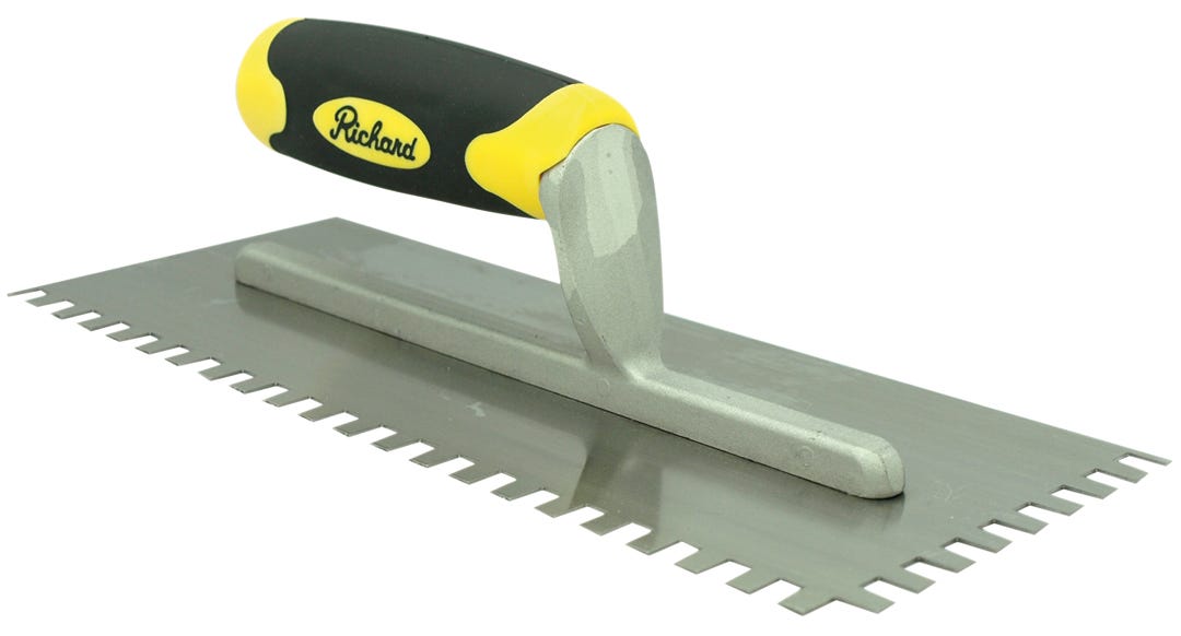 Adhesive trowel Square" notch"