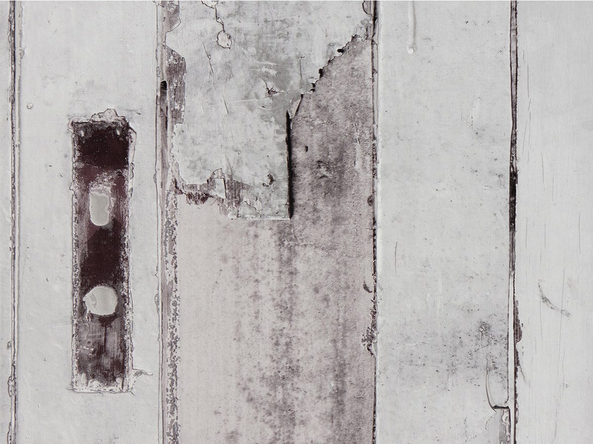 Adhesive vinyl wood door