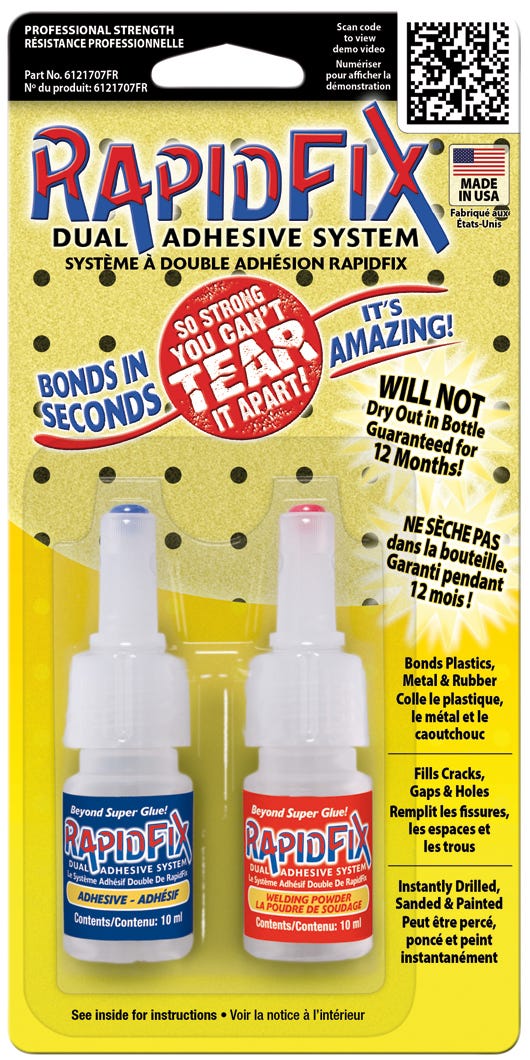 Adhesive / welding powder dual adhesive