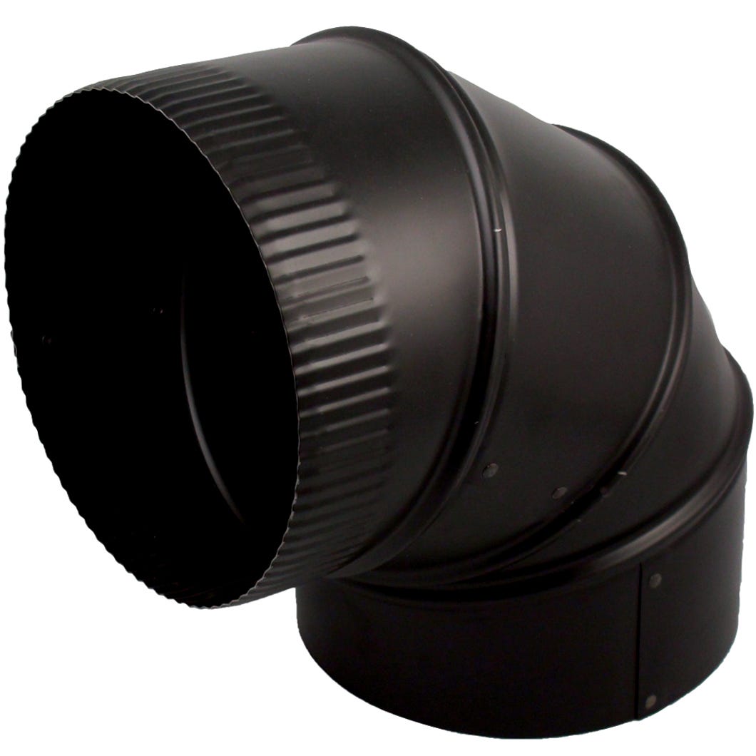 Adjustable Elbow 90° for Stove Pipe, 24 Ga, 7-in.