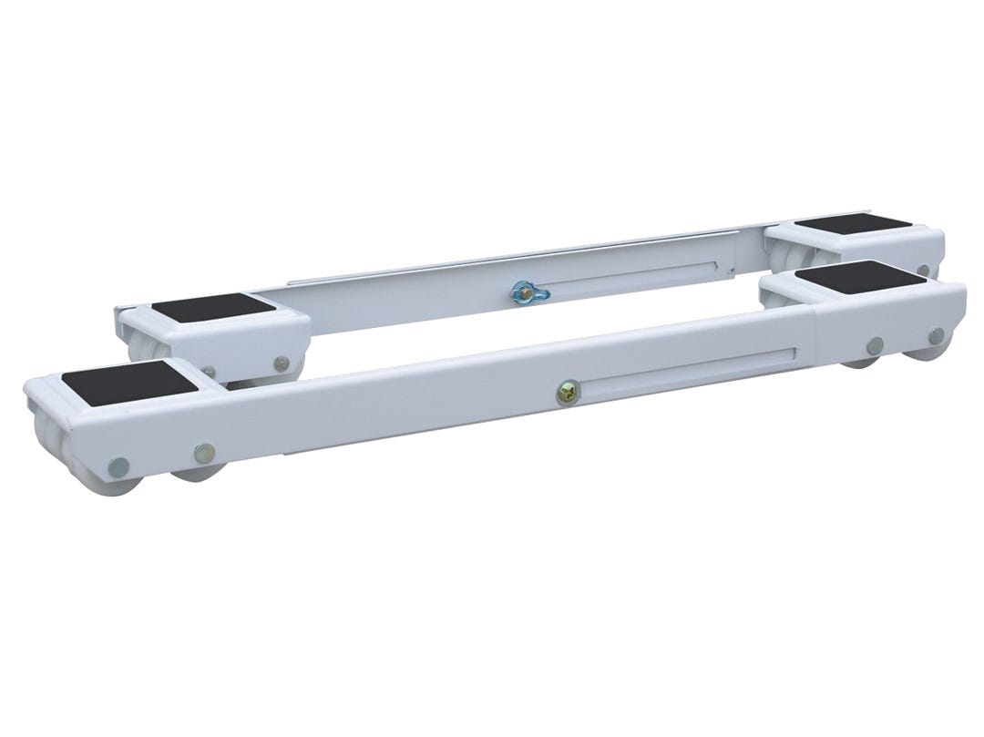 Adjustable metal caster for appliances