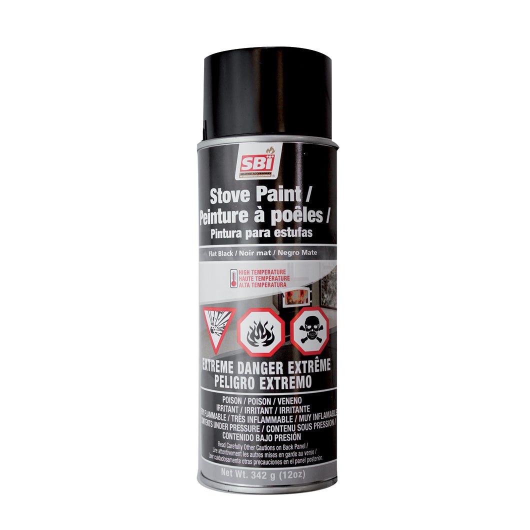 Aerosol Paint for Stove, flat black