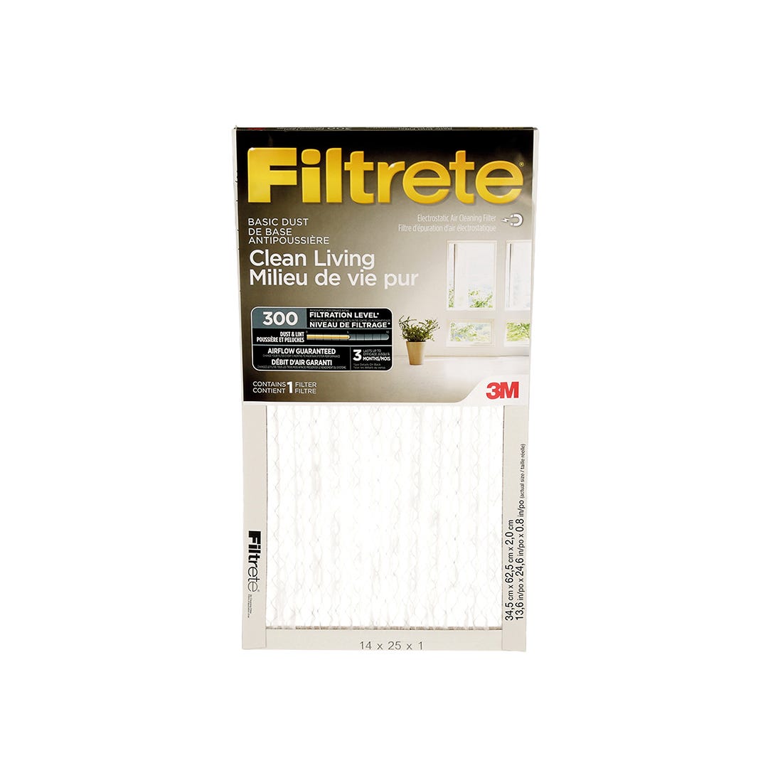 Dust Reduction Air Filter, 14-in. X 25-in. X 1-in.