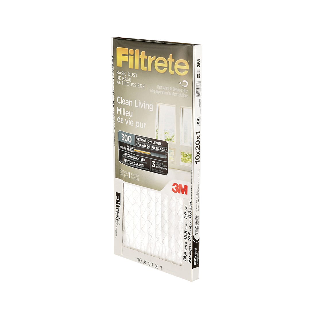 Dust Reduction Air Filter, 10-in. X 20-in. X 1-in.