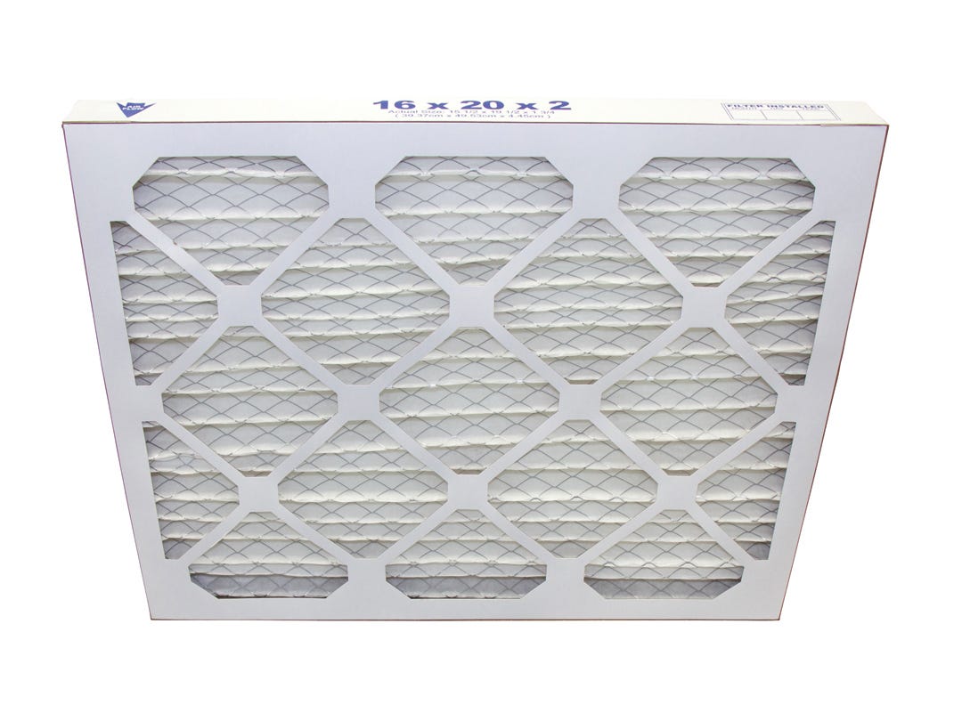 Pleated Air Filter, 16-in. X 20-in. X 2-in.