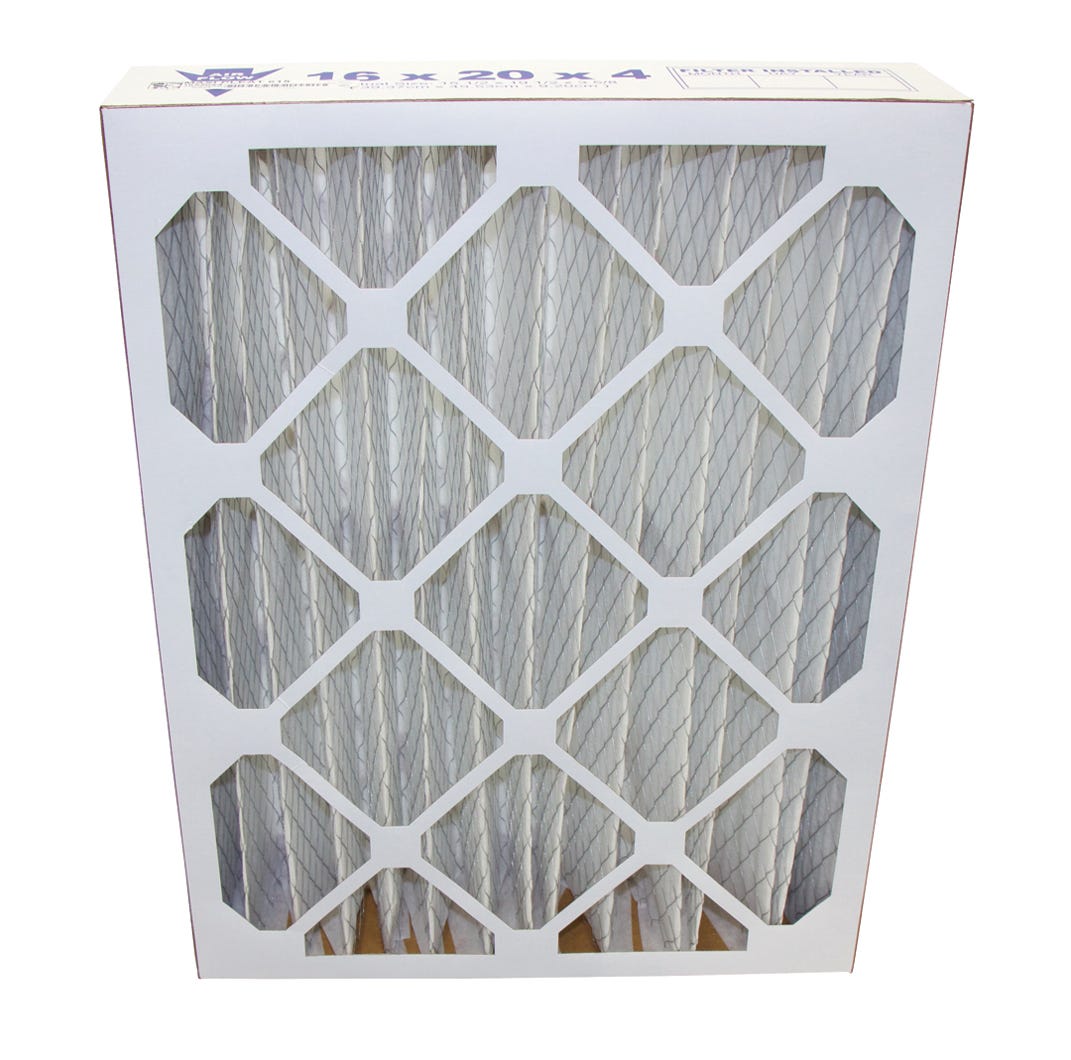 Pleated Air Filter, 16-in. X 20-in. X 4-in.