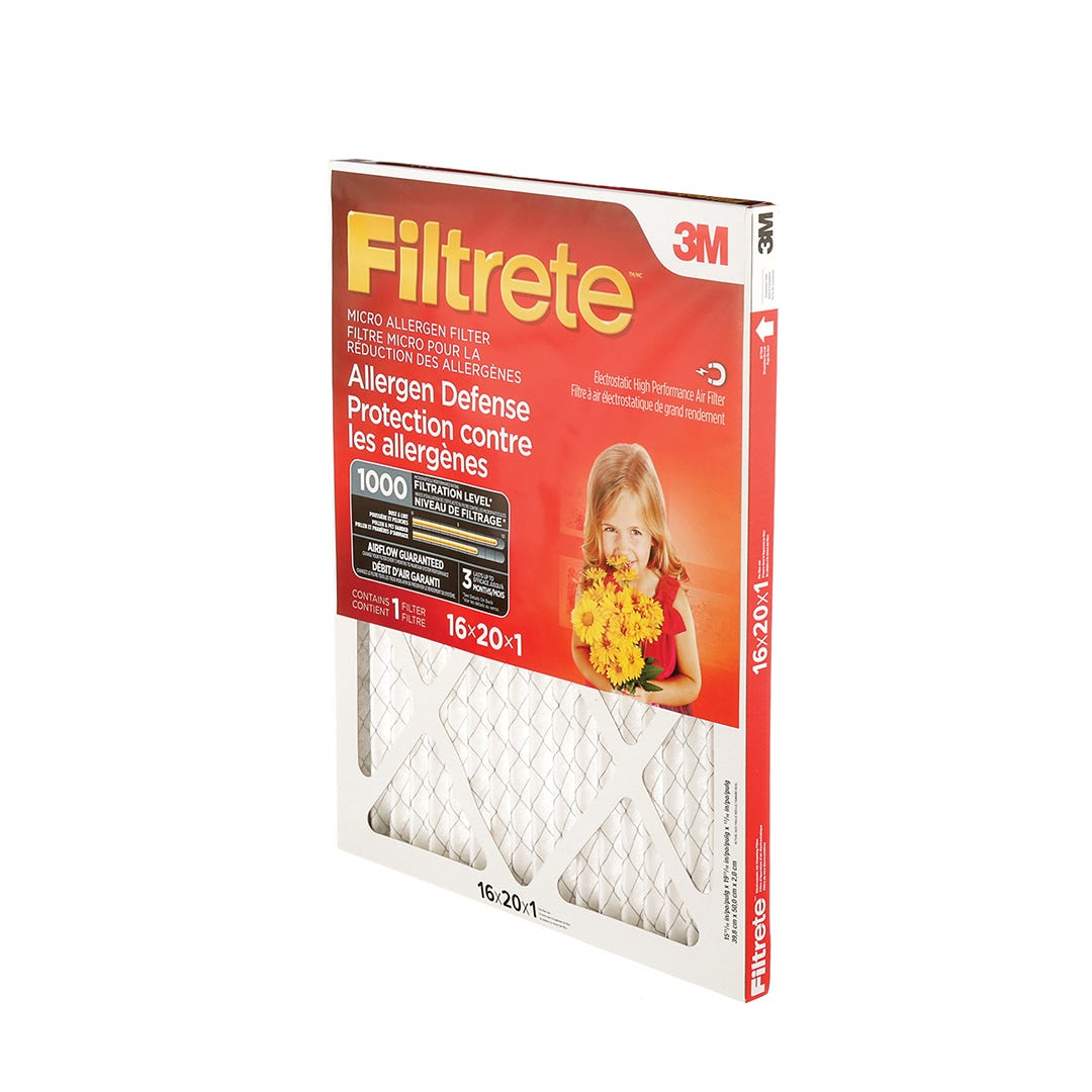 Pleated Micro Allergen Air Filter, 16-in. X 20-in. X 1-in.