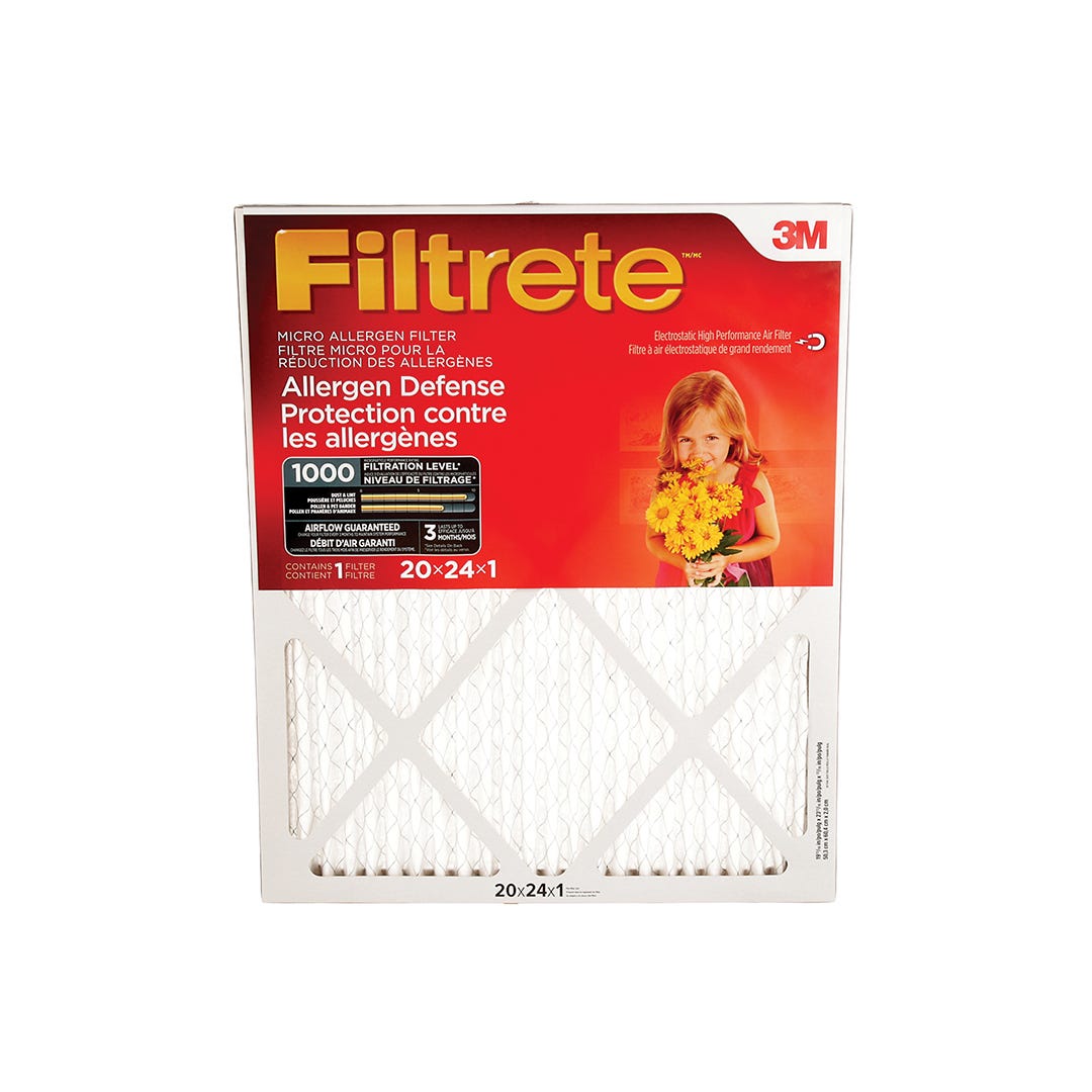 Pleated Micro Allergen Air Filter, 20-in. X 24-in. X 1-in.