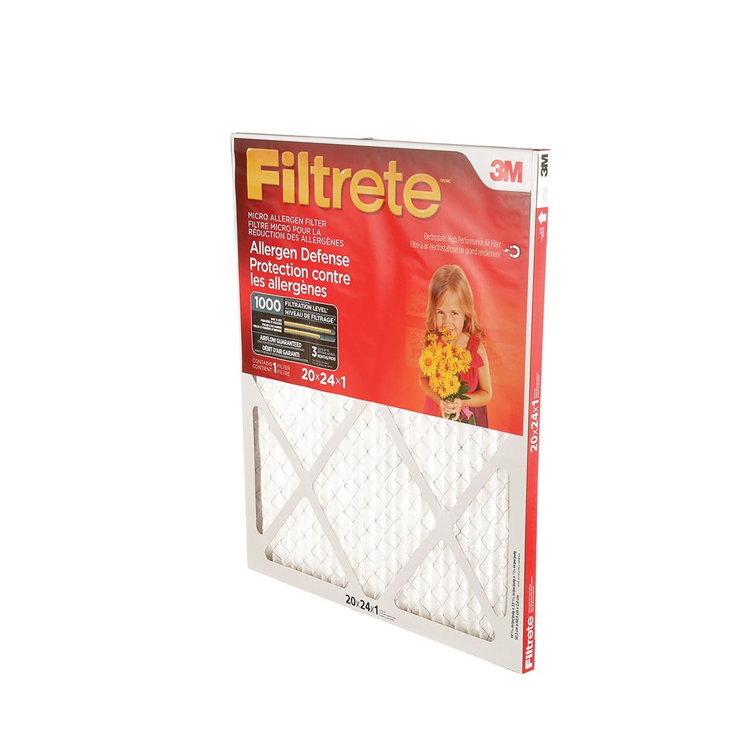 Pleated Micro Allergen Air Filter, 20-in. X 24-in. X 1-in.