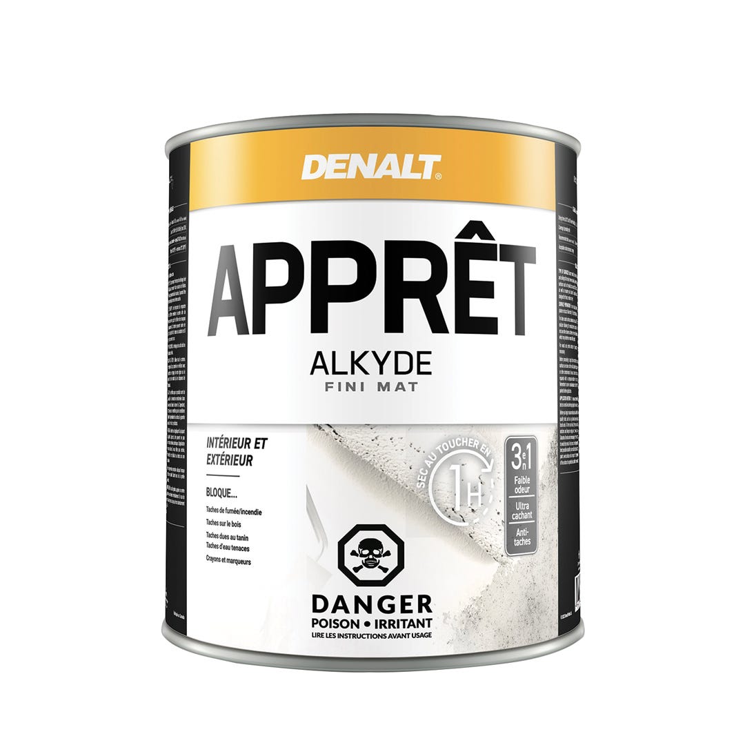 Alkyd Stain-Blocking Primer Indoor & Outdoor, Natural White, Quart