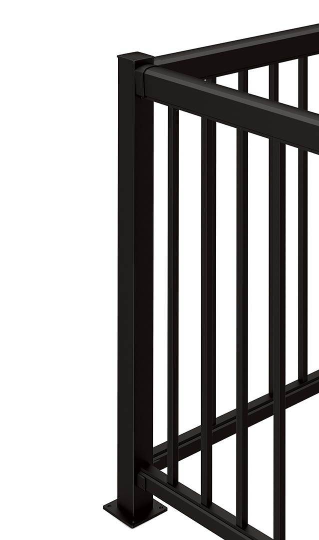 Aluminum Outdoor Railing Section, 42-in. X 60-in.