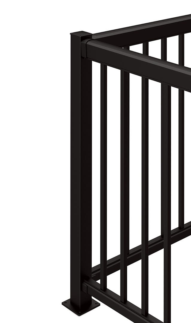 Aluminum Outdoor Railing Section, 42-in. X 72-in.