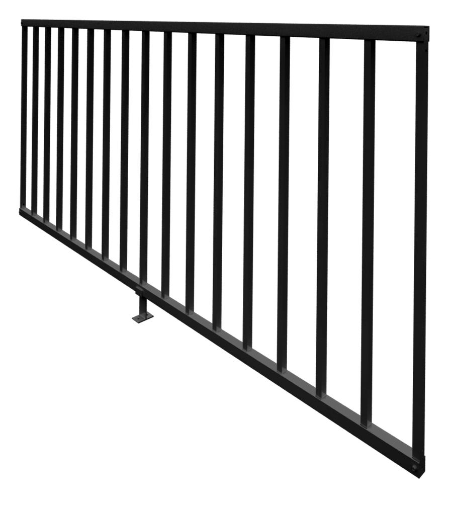 Aluminum Outdoor Railing Section, 36-in. X 72-in.