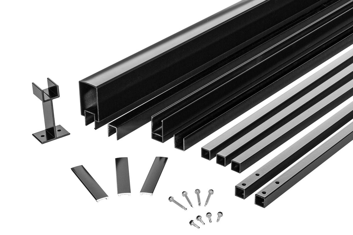 Aluminum Outdoor Railing Section Entourage, 42-in. X 48-in.