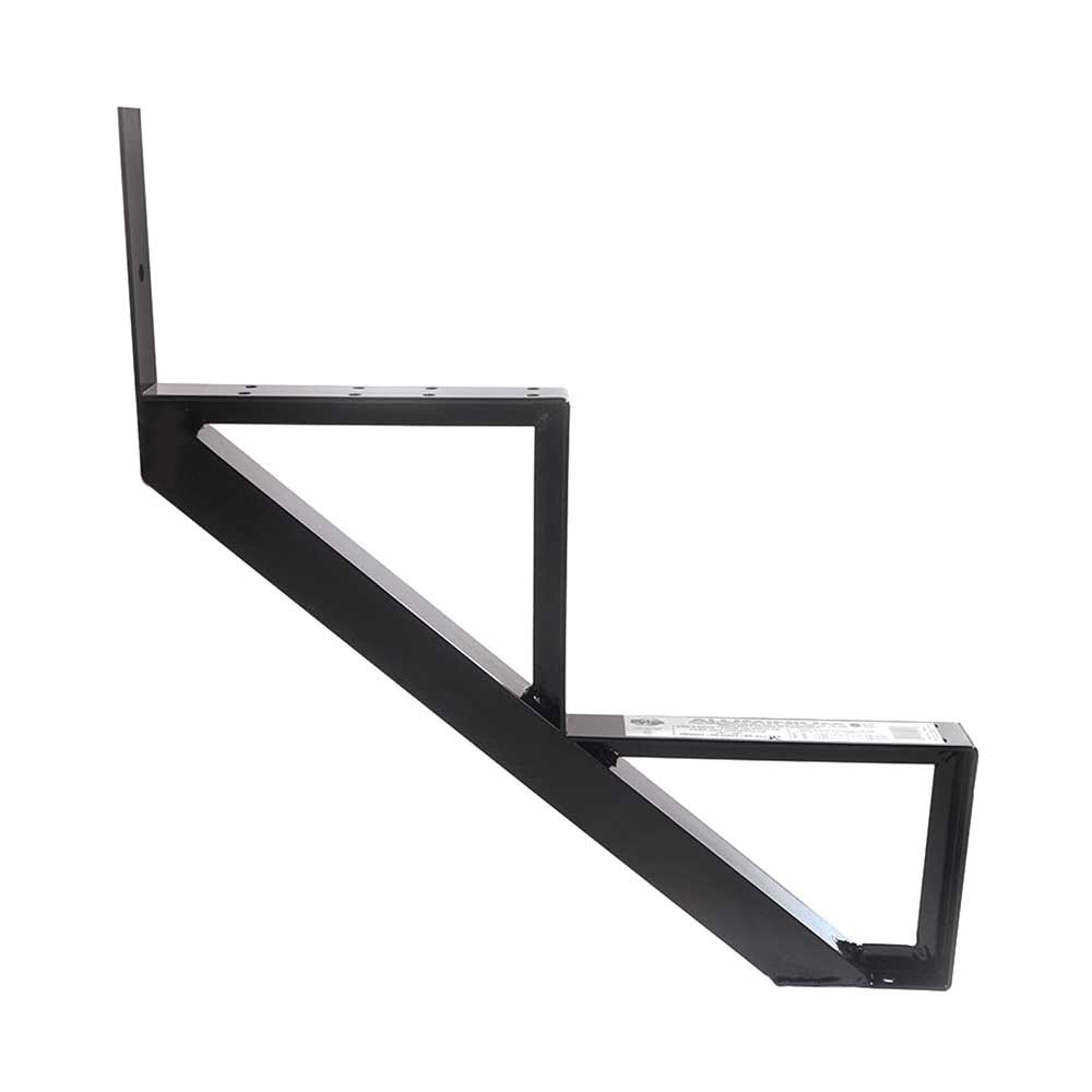 Aluminum Stair Frame, 2 Steps, Black