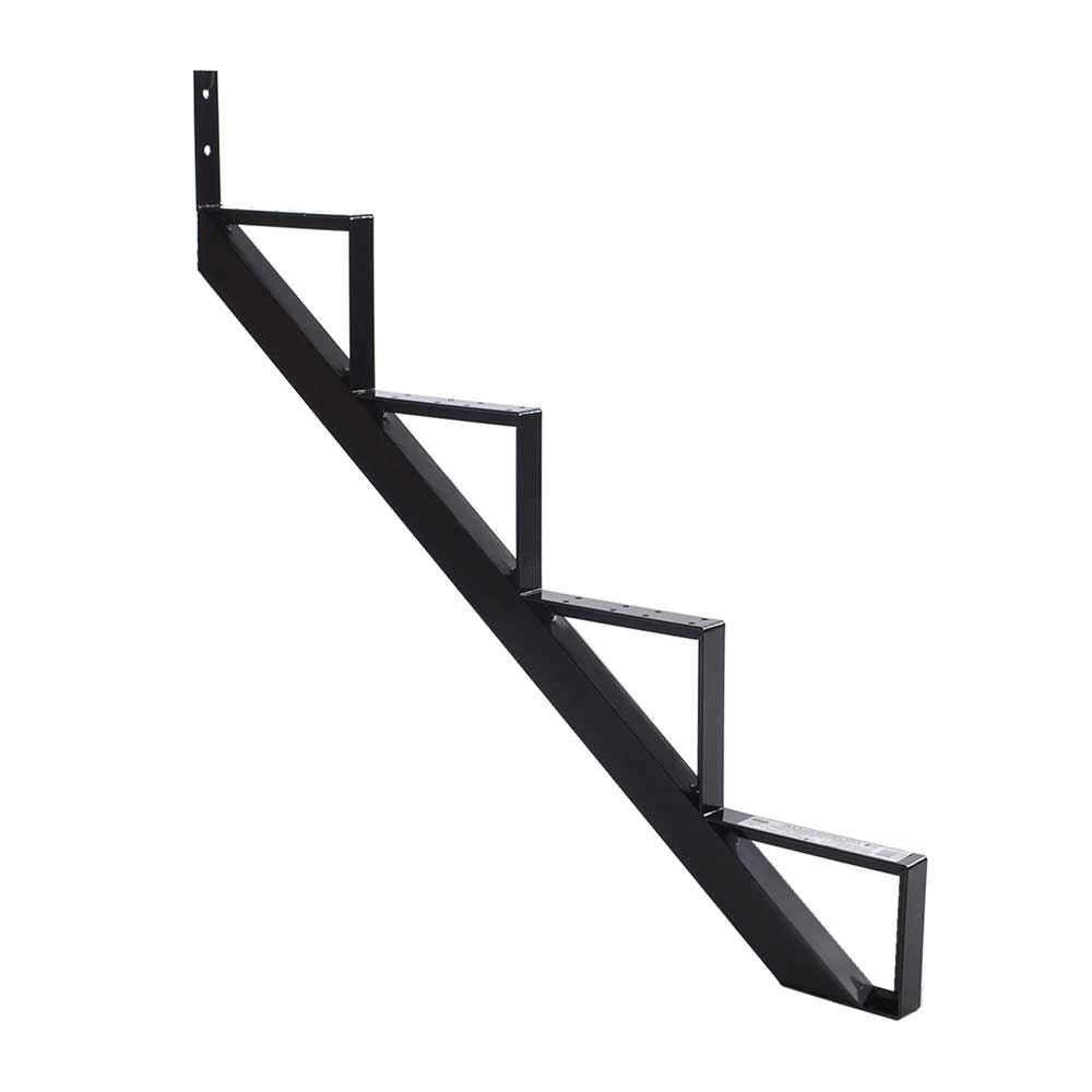 Aluminum Stair Frame, 4 Steps, Black