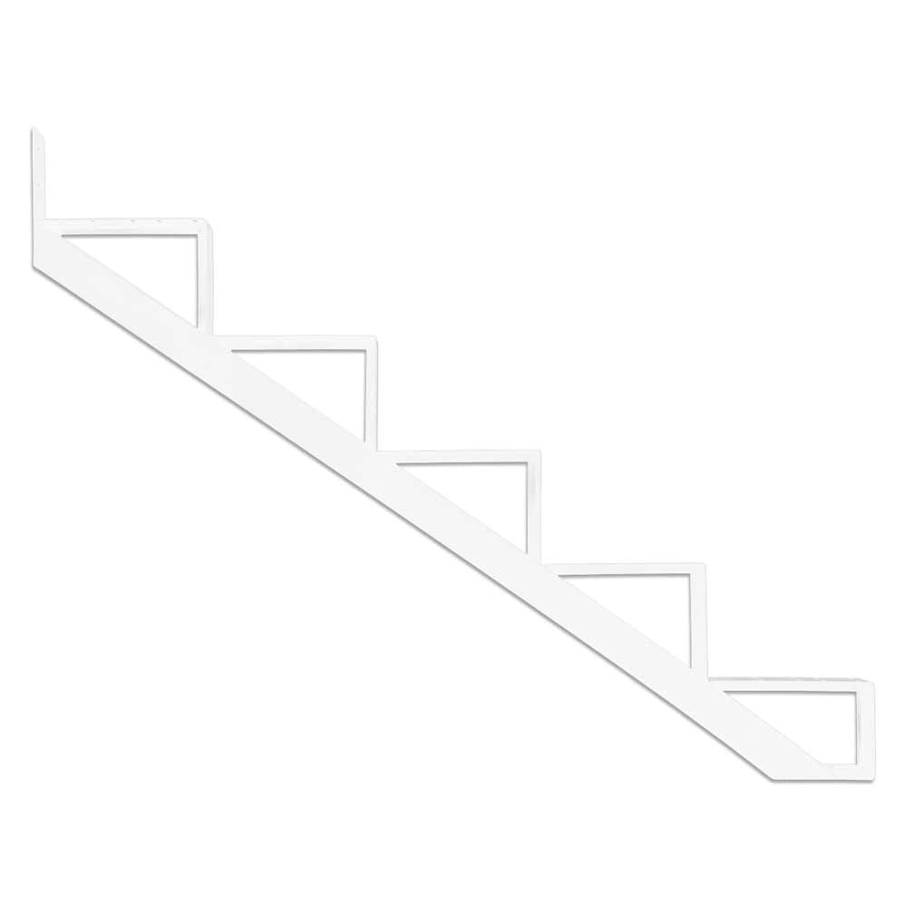Aluminum Stair Frame, 5 Steps, white