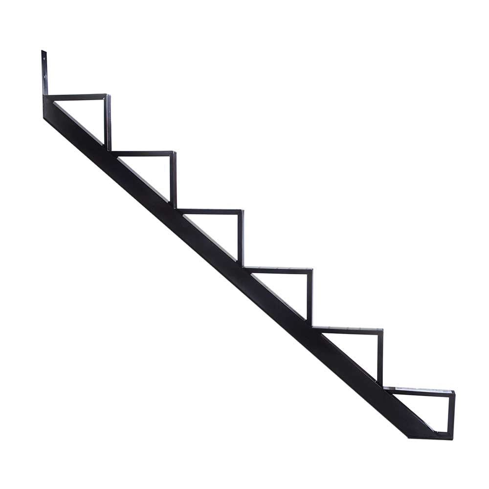 Aluminum Stair Frame, 6 Steps, black