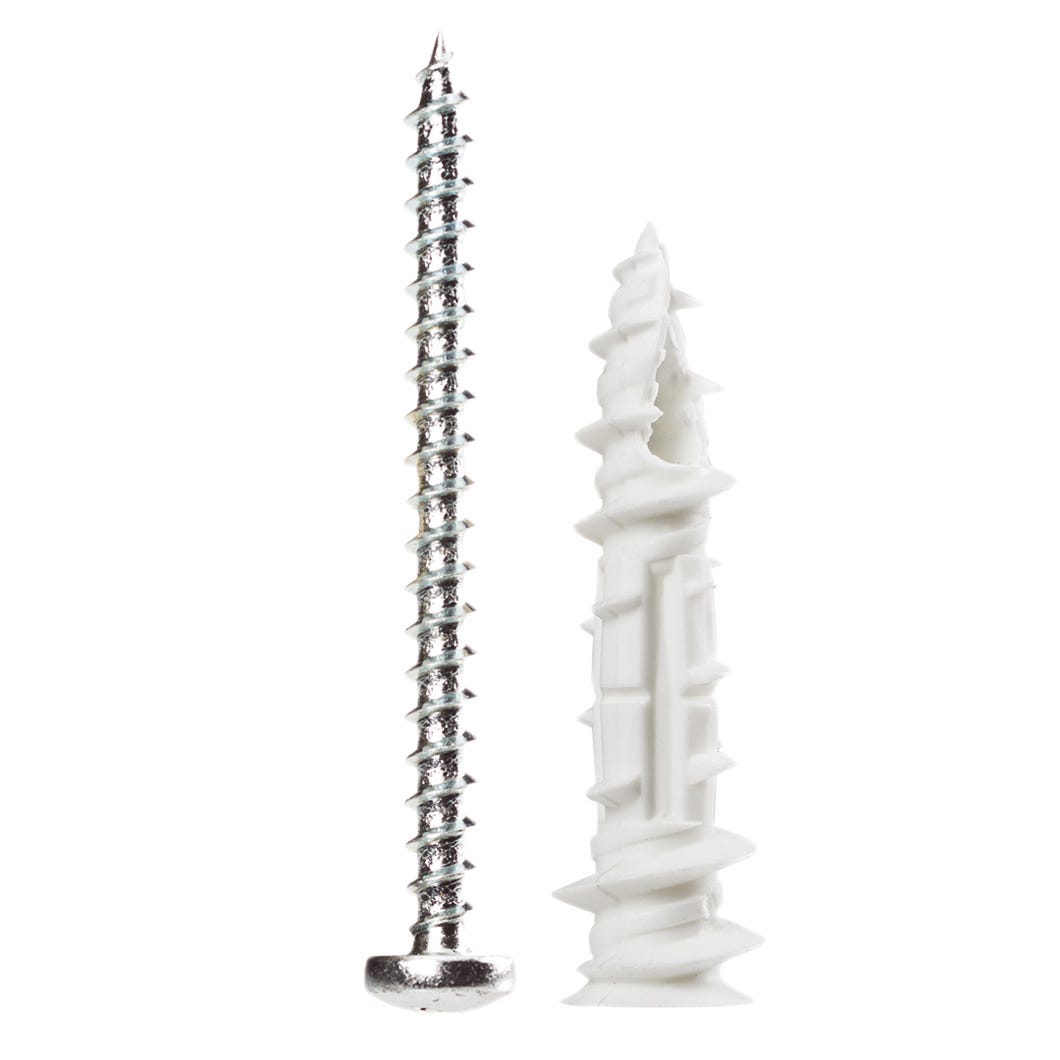 WALLGRIPPER Expandable Scews-in Anchor for Drywall, #8, + Pan head Screws x 2-1/4 in., 20/Pack