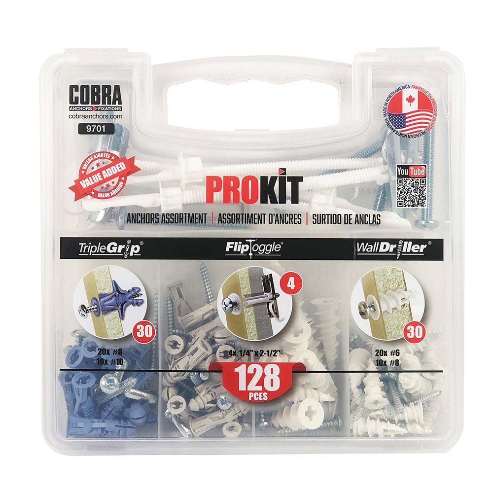 PROKIT Anchors Assotment, 128 /pc