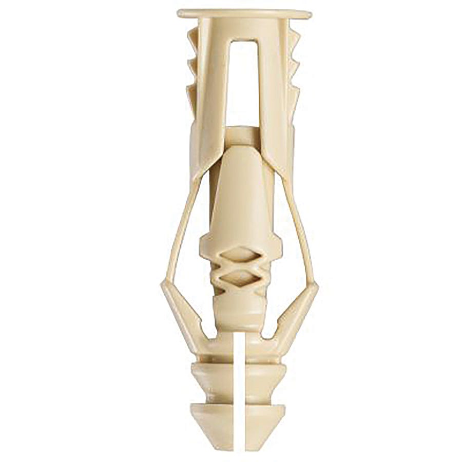 TRIPLEGRIP Anchors, #6, Without Screw, Beige, 75/Pack