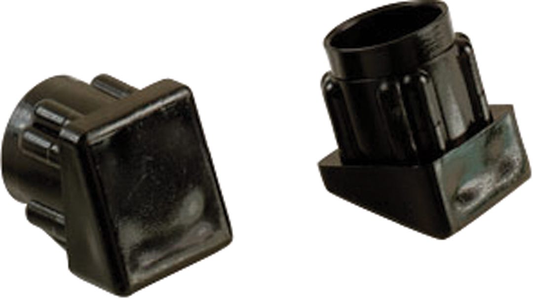 Angle plastic interior leg tip