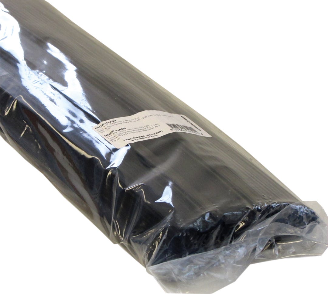 Angled flashing used to finish