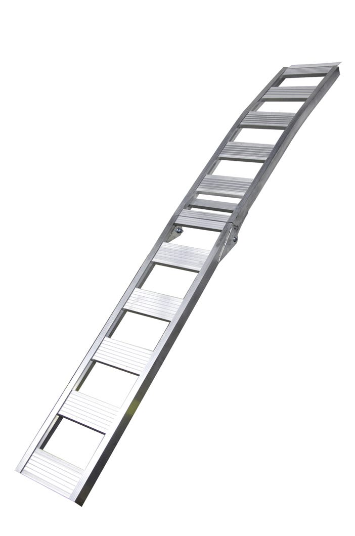 Arched aluminum ramp  - center folding