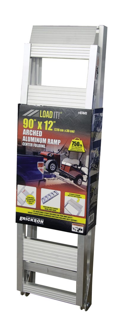Arched aluminum ramp  - center folding