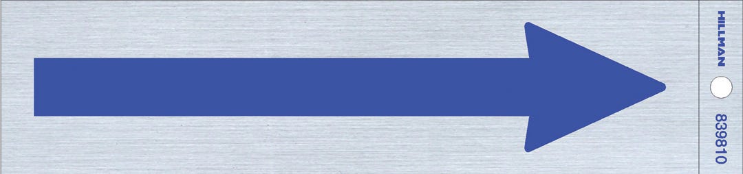 Arrow Sign Self-Adhesive, Mylar