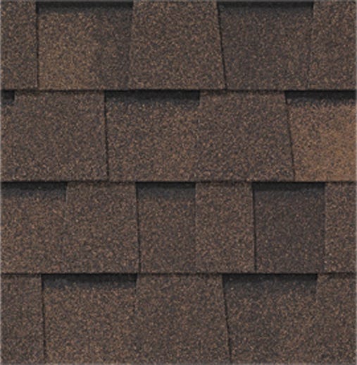 Asphalt Shingle, 2 Tone Brown, Lifetime