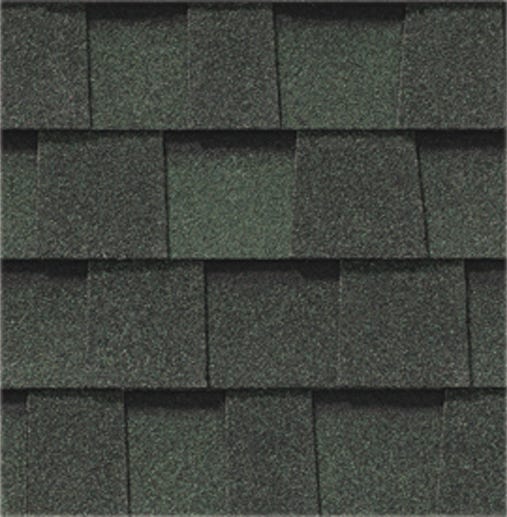 Asphalt Shingle, Forest Green, Lifetime
