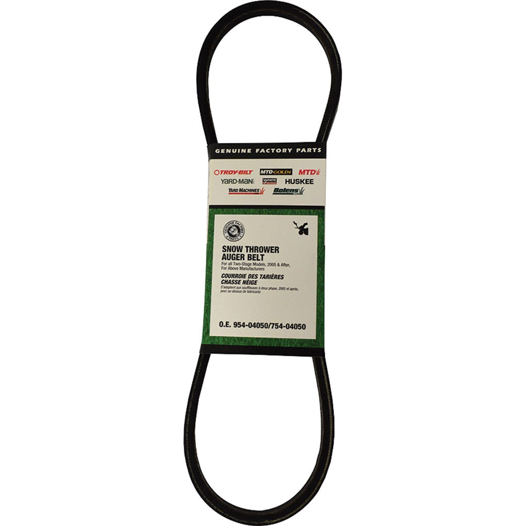 Auger belt for snow thrower