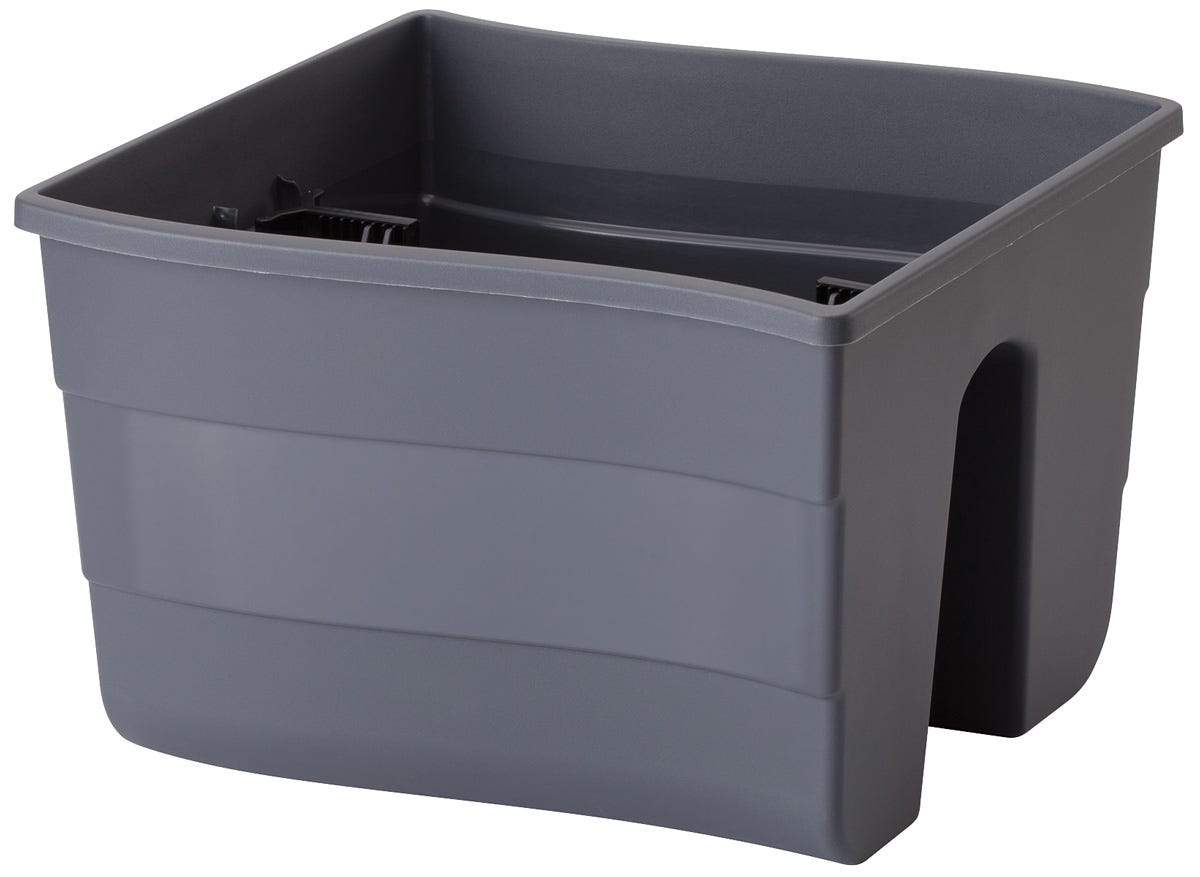 Wave Balcony Planter, Anthracite
