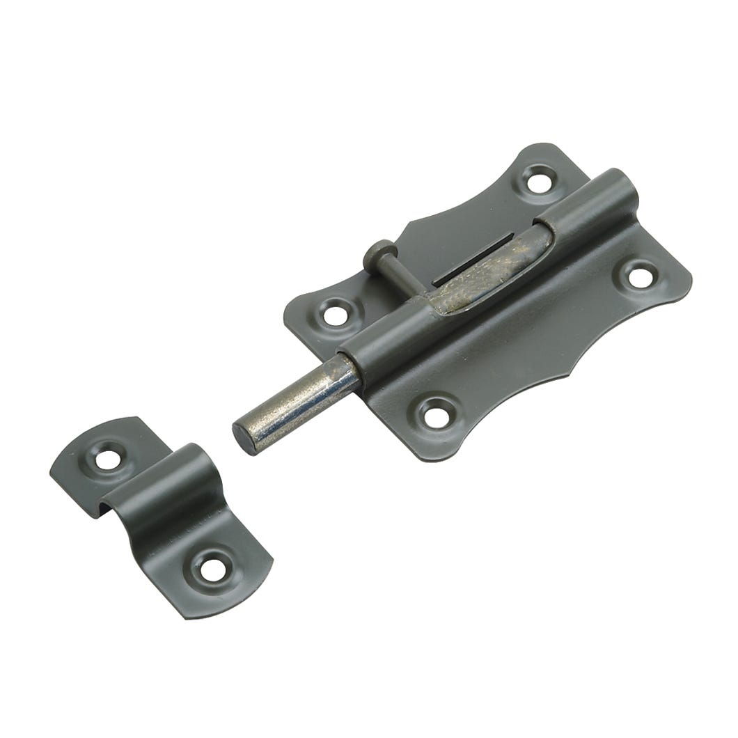 Barrel Bolt Heavy Duty 4-in. Rust Resistant, Steel