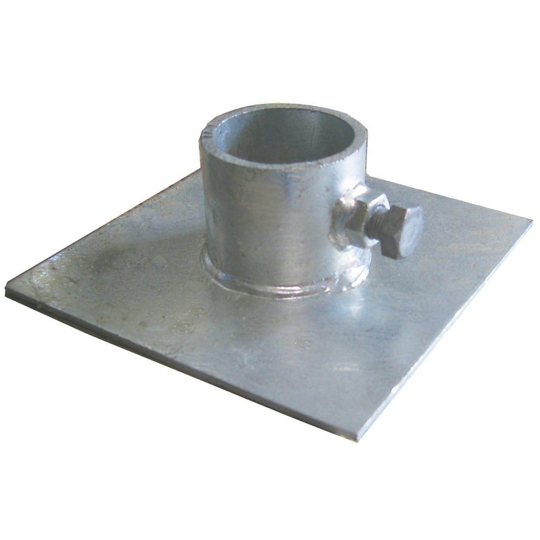 Dock Edge Stationary Dock Base Plate Hardware, 5 in. X 5 in.