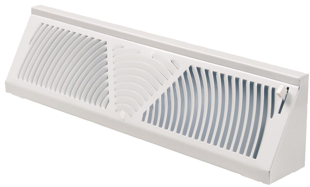 Baseboard Diffuser, Painted Metal