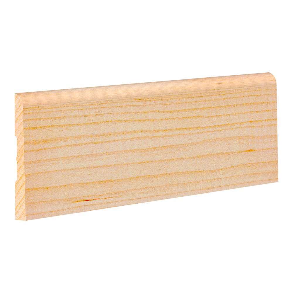 Baseboard moulding clear pine 5/16 in x 3 1/8 in x 8 ft