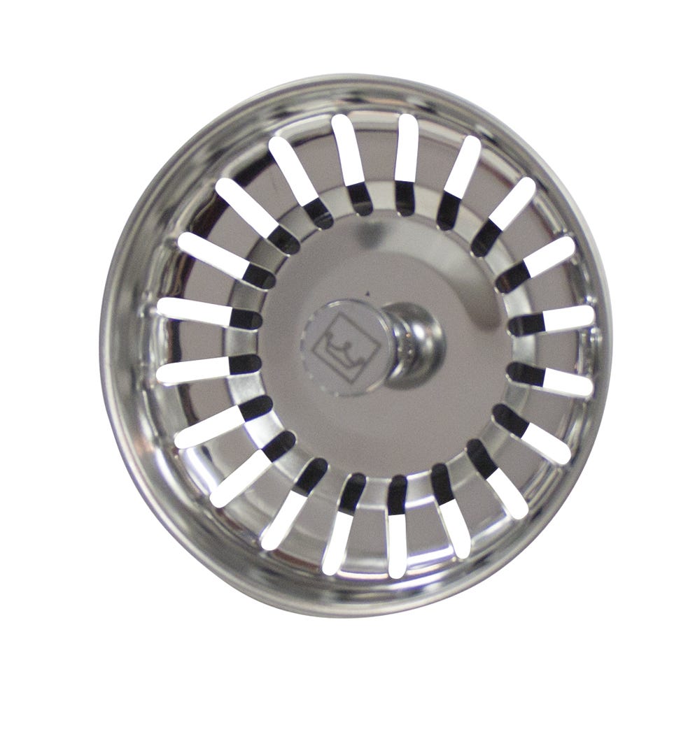 Kitchen Sink Strainer Basket, 3 1/2-in., Chrome