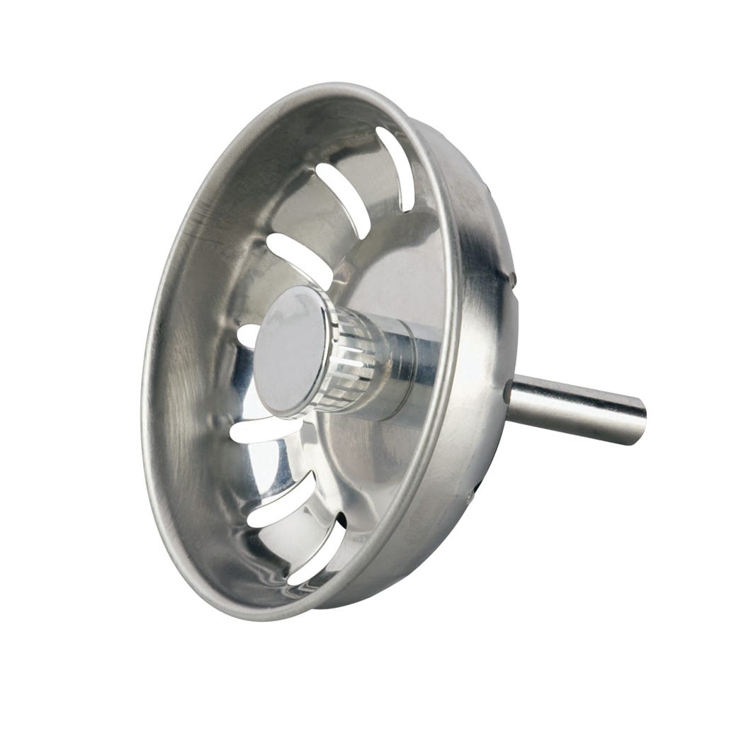 Basket Strainer for Kitchen Sink, Chrome