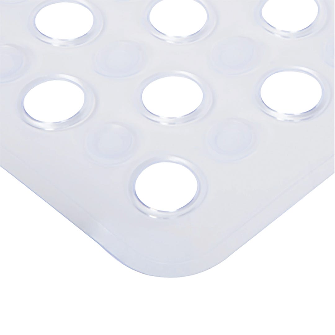 Bath Mat with Suction Cups, Clear