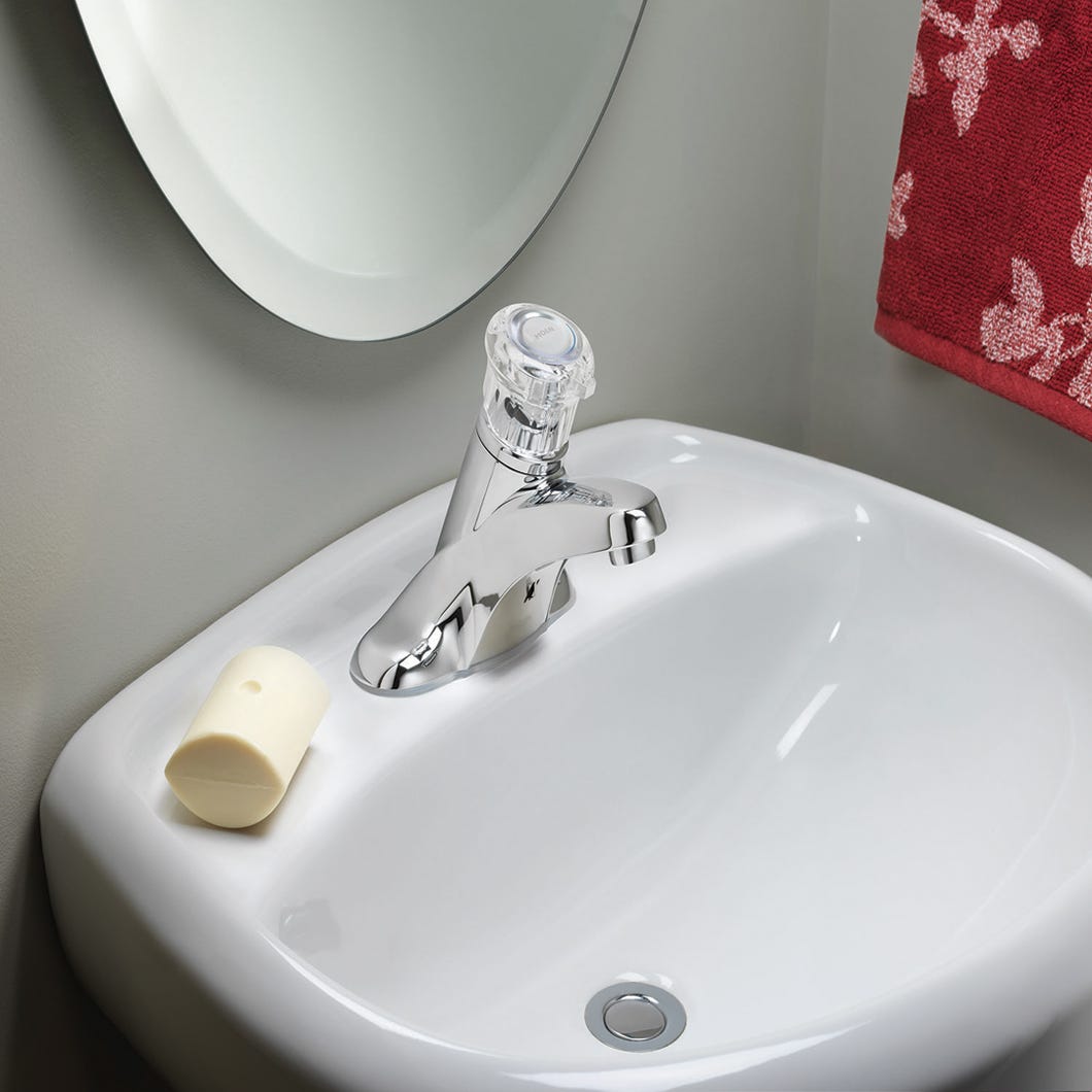 Bathroom faucet 1 handle centreset
